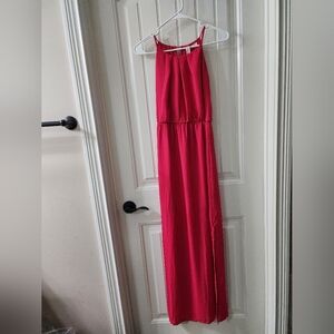 Pink owl maxi dress